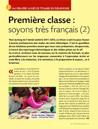 Ma première année de titulaire en élémentaire (3) / Première classe : soyons très français (2)