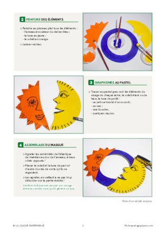 Masque de lune et de soleil