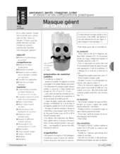 Masque géant de carnaval