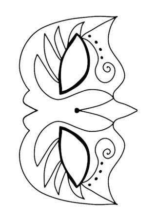 Bricolage de Carnaval : masques à colorier ou décorer