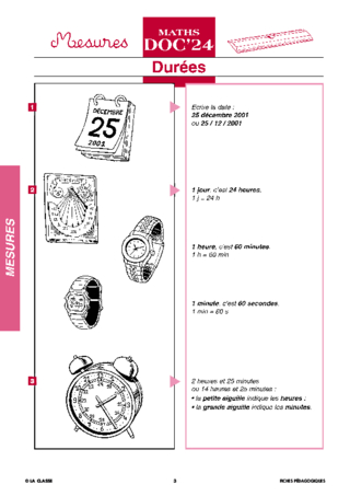 Maths CE les mesures ~ Docs en stock