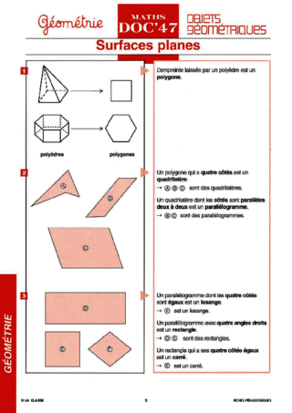 Maths CM Géométrie ~ Docs en stock