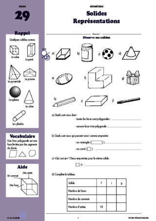 Maths CM1 Géométrie ~ Cahiers malins