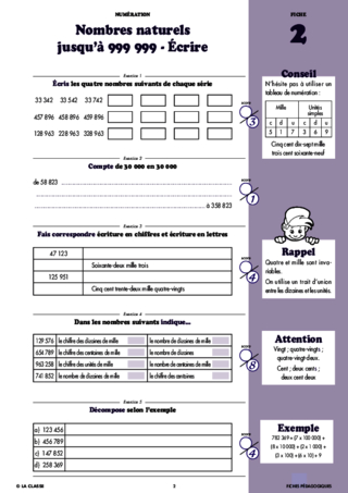 Maths CM1 Numération ~ Cahiers malins