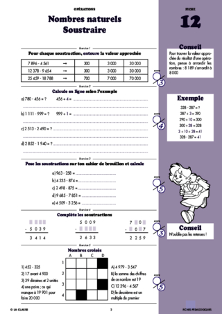 Maths CM1 Opérations ~ Cahiers malins