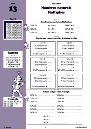 Maths CM1 Opérations ~ Cahiers malins