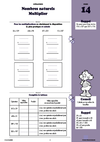 Maths CM1 Opérations ~ Cahiers malins