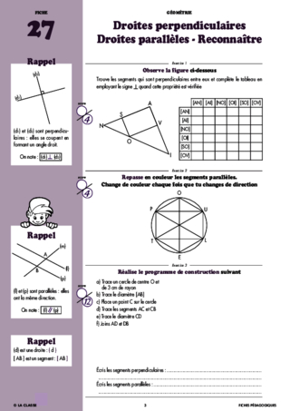 Maths CM2 géométrie ~ Cahiers malins