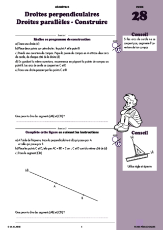 Maths CM2 géométrie ~ Cahiers malins