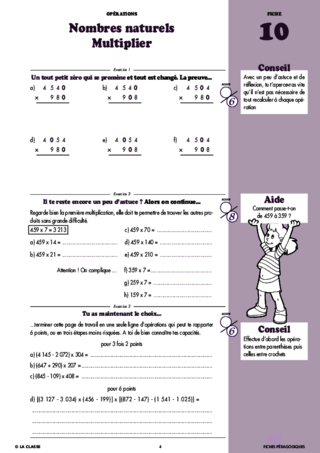 Maths CM2  opérations ~ Cahiers malins