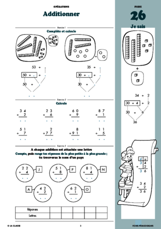 Maths CP opérations ~ Cahiers malins