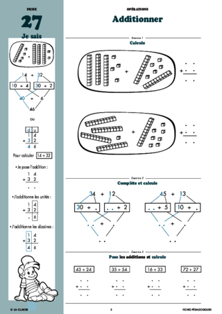 Maths CP opérations ~ Cahiers malins