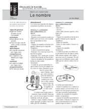 Maths en maternelle : Le nombre