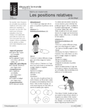 Maths en maternelle : Les positions relatives