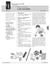 Maths en maternelle : Les solides