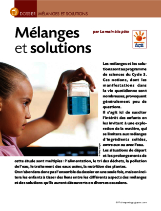 Mélanges et solutions (dossier)