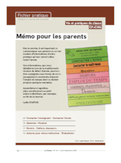 Mémo pour les parents