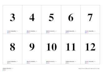 Memory tables d'addition 1 à 3