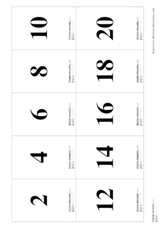 Memory tables de multiplication 1 à 3