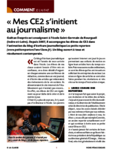 Mes CE2 s'initient au journalisme