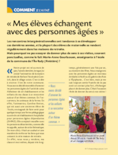 Mes élèves échangent avec des personnes âgées