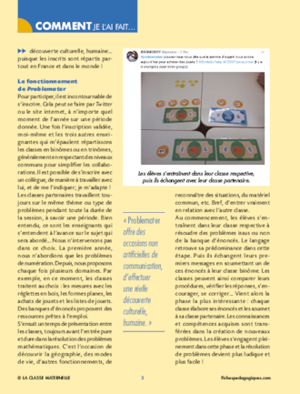 Mes élèves élaborent des problèmes mathématiques