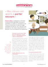 « Mes élèves ont appris à porter secours »