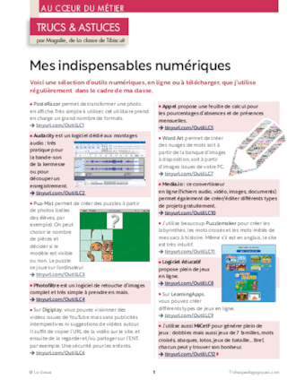 Mes indispensables numériques