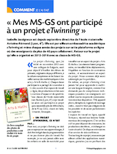 Mes MS GS ont participé à un projet eTwinning