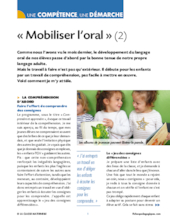 Mobiliser l'oral (2)