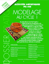 Modelage au Cycle 1