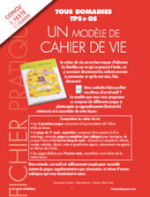 Modèle de cahier de vie