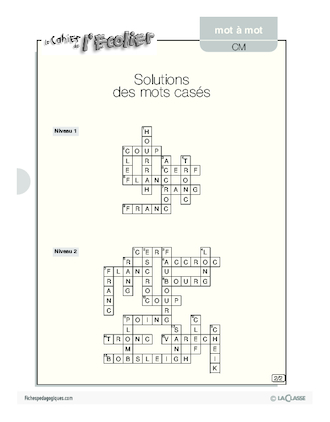 Mot à mot / Mots casés