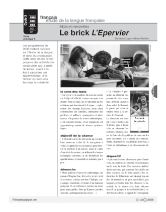 Mots et merveilles (5) / Le brick l'Epervier