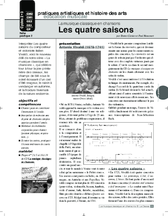 Musique classique en chansons (2) / Les quatre saisons