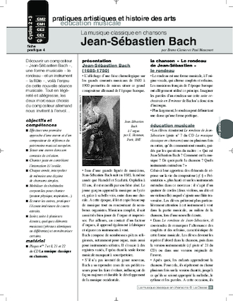 Musique classique en chansons (4) / Jean-Sébastien Bach