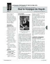 Musique classique en chansons (5) / Que la musique de Haydn est belle