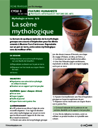 Mythologie et terre 6/6. La scène mythologique