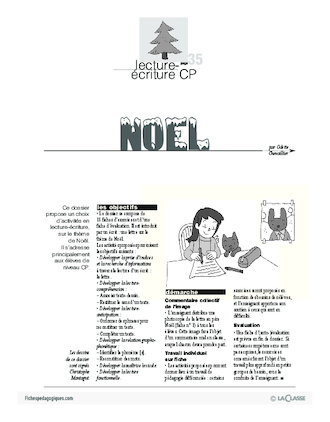 Noël (lecture, écriture CP)