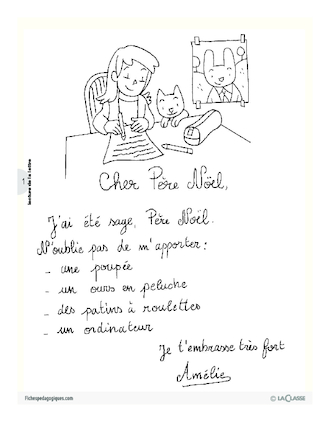 Noël (lecture, écriture CP)