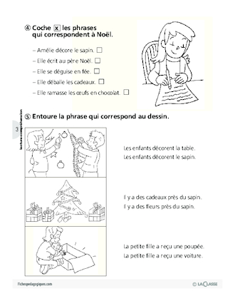 Noël (lecture, écriture CP)