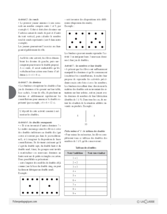 Nombres et calcul au cycle 2 (4) / Doubles et moitiés de nombres simples