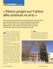 Notre projet sur l’arbre allie sciences et arts