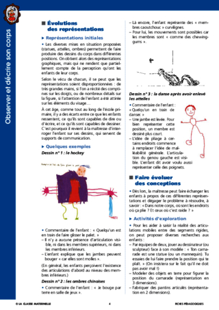 Observer et décrire son corps