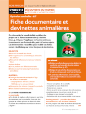 Opération coccinelles (6) Fiche documentaire et devinettes animalières