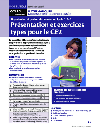 Organisation et gestion de données au Cycle 3 (1)