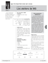 Organiser une rencontre sportive (5) / Ateliers de MS