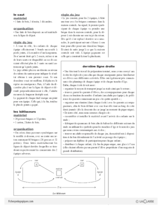 Organiser une rencontre sportive (6) / Ateliers de GS