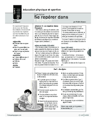 Orientation 2 Se Reperer Dans L Espace Fichespedagogiques Com