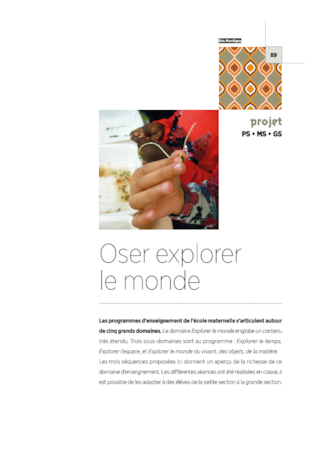 Oser explorer le monde